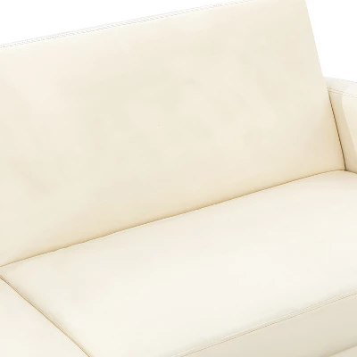 Lanna 76"Wide Vegan Leather Modern Style Convertible Futon Sofa Bed For Living Room Guest Bedroom | ARTFUL LIVING DESIGN 11 Lanna 76"Wide Vegan Leather Modern Style Convertible Futon Sofa Bed For Living Room Guest Bedroom | ARTFUL LIVING DESIGN - Image 9