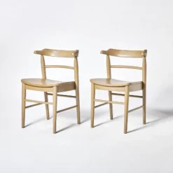 2pk Kaysville Curved Back Wood Dining Chair - Threshold™ Designed With Studio McGee -Famous Furniture Store GUEST b8859535 25d6 44f9 9ed4 882e7bed9037
