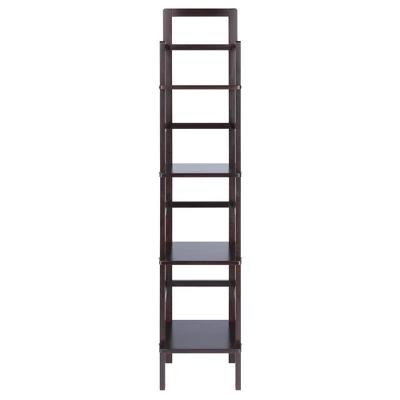 Aiden Narrow Bakers Rack Coffee - Winsome Wood 3 Aiden Narrow Bakers Rack Coffee - Winsome Wood