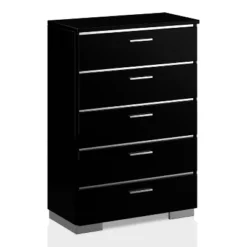3pc Shorehaven Contemporary Nightstand And Chest California King Bedroom Set Black/Chrome - MiBasics 9 3pc Shorehaven Contemporary Nightstand And Chest California King Bedroom Set Black/Chrome - MiBasics -Famous Furniture Store GUEST b90e47d7 d53d 4e82 8cf3 1605c33de7ec