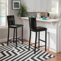 Edwina Metal Barstool Black - Linon -Famous Furniture Store GUEST b99b0de0 9532 4ac6 b71d 98a7f30fc101