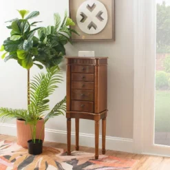 Kasey Jewelry Armoire Walnut - Powell Company -Famous Furniture Store GUEST ba4e9998 483a 42dd 8b51 963a419d108c