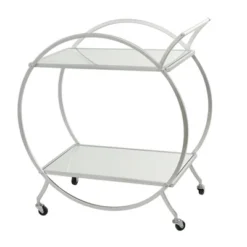 Contemporary Glam Metal Bar Cart - Olivia & May -Famous Furniture Store GUEST baedd920 4ebd 42d0 8552 f19a34fb743d