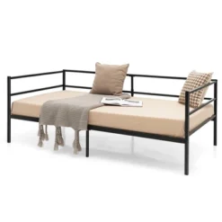 Costway Twin Daybed Sofa Bed Frame Metal Platform With Headboard For Guest - Living Room -Famous Furniture Store GUEST bc5f6688 8d3e 484b 981c 2247c785e715