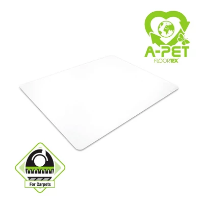 APET Rectangular Chair Mat For Low/Standard Pile Carpet Clear - Floortex 9 APET Rectangular Chair Mat For Low/Standard Pile Carpet Clear - Floortex - Image 7
