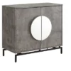Home Source Cement Console Bar Cabinet With Half Moon Handles -Famous Furniture Store GUEST bd629fcf d4e9 45d3 9b9c 6a46762e3535