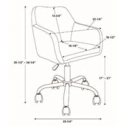 Rylen Office Chair - Linon -Famous Furniture Store GUEST bdc2f73c 572b 437b a12c 316199f74c13