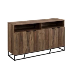 58" 4 Door Contemporary Storage Console Sideboard - Saracina Home -Famous Furniture Store GUEST bec8a305 7274 488d 8649 cb82de85e72d