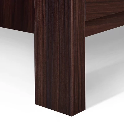 3pc Olimont Contemporary Dresser And Nightstand Set Walnut - Christopher Knight Home 4 3pc Olimont Contemporary Dresser And Nightstand Set Walnut - Christopher Knight Home - Image 2