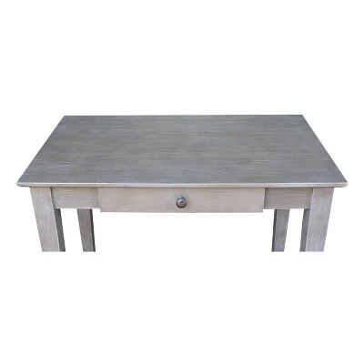 Small Desk With Drawer And Chair Washed Gray/Taupe - International Concepts 7 Small Desk With Drawer And Chair Washed Gray/Taupe - International Concepts - Image 5