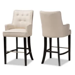 2pc Aldon Upholstered And Wood Bar Stool Set - Baxton Studio 18 2pc Aldon Upholstered And Wood Bar Stool Set - Baxton Studio -Famous Furniture Store GUEST c0a6a259 5f7d 4c57 851b defecccf4ed4