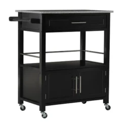 Cameron Kitchen Cart With Granite Top - Linon -Famous Furniture Store GUEST c0b5317e a78d 4b95 918b fa4ba849e252