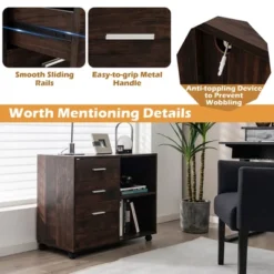 Costway 3-Drawer Wood File Cabinet Mobile Lateral Printer Stand With Open Storage Shelves 15 Costway 3-Drawer Wood File Cabinet Mobile Lateral Printer Stand With Open Storage Shelves -Famous Furniture Store GUEST c134d3e6 9c7e 43fd 8900 194dae5eb77a