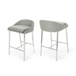 Set Of 2 Bandini Modern Upholstered Counter Height Barstools - Christopher Knight Home -Famous Furniture Store GUEST c1d8d721 eafa 4a85 9125 f1fdbede0eb4
