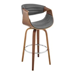 26" Arya Swivel Counter Height Barstool With Faux Leather - Armen Living -Famous Furniture Store GUEST c27b5885 36c9 46bb 8409 0f46eb22a756
