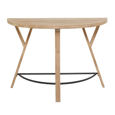 Modern Farmhouse Wood Console Table Brown - Olivia & May 4 Modern Farmhouse Wood Console Table Brown - Olivia & May - Image 2