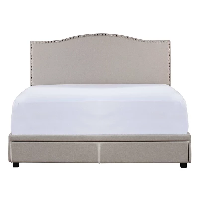 Kiley Upholstered Storage Bed Gray - Hillsdale Furniture 4 Kiley Upholstered Storage Bed Gray - Hillsdale Furniture - Image 2