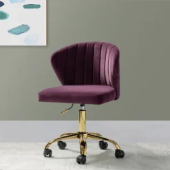 Ilia Task Chair Swivel Office Chair Desk Chair With Tufted Back | Karat Home -Famous Furniture Store GUEST c34b4adc 2691 485e 991f 491bd7ea4d06
