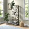 18" Wide Black Bronze Bookcase - Henn&Hart