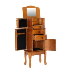 Marie Jewelry Armoire Oak - Powell Company -Famous Furniture Store GUEST c3db41a3 5c78 4b47 9324 d3a846d0fae4