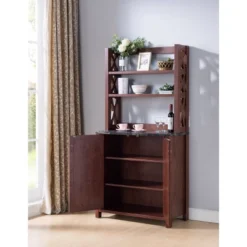 Doria Baker Rack Red Brown - MiBasics -Famous Furniture Store GUEST c52a70ba 1f5e 453e a2c5 5e81fe16608c