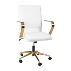 Emma And Oliver Modern Upholstered Mid-Back Home Office Chair With Arms And 5 Star Base 35 Emma And Oliver Modern Upholstered Mid-Back Home Office Chair With Arms And 5 Star Base -Famous Furniture Store GUEST c55c8695 94eb 4b49 ae79 c43c60c2f759