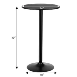 Costway Set Of 2 Round Pub Table 24" Bistro Bar Height Cocktail Table W/Metal Base Black 15 Costway Set Of 2 Round Pub Table 24" Bistro Bar Height Cocktail Table W/Metal Base Black -Famous Furniture Store GUEST c5bb9064 90c7 45bd 88e0 69baff67c173