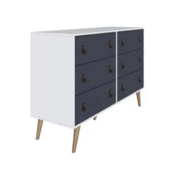 Set Of 2 Amber 6 Drawer Double Wide Dresser And 4 Tall Drawer Dresser - Manhattan Comfort -Famous Furniture Store GUEST c5c493b5 5134 4fde 98ee ae66266de66e