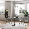3pc Kurv Lux Dining Set White Faux Marble/Black - Jamesdar -Famous Furniture Store GUEST c5e119e1 2720 42fa a1c8 3f4be403a520
