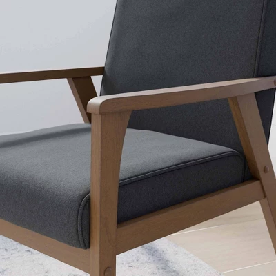 Lara Exposed Arm Accent Chair Charcoal - Brookside Home 5 Lara Exposed Arm Accent Chair Charcoal - Brookside Home - Image 3