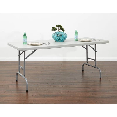 6" Adjustable Multi Purpose Table Light Gray - OSP Home Furnishings 4 6" Adjustable Multi Purpose Table Light Gray - OSP Home Furnishings - Image 2