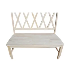 Double X - Back Bench - Unfinished - International Concepts -Famous Furniture Store GUEST c6ac215e 336b 4fad b8e6 b3ad88887f37