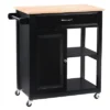 Sage Wood Kitchen Cart With Cupboard Black - CorLiving -Famous Furniture Store GUEST c7bbeadb b853 4eb3 b29e 5e9dd4e213ae