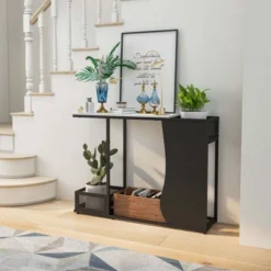 Costway 43.5'' Console Table With Faux Marble Top & 2 Storage Compartments Entryway Hallway 13 Costway 43.5'' Console Table With Faux Marble Top & 2 Storage Compartments Entryway Hallway -Famous Furniture Store GUEST c7e5185b 5069 4927 90d3 195eb6673243