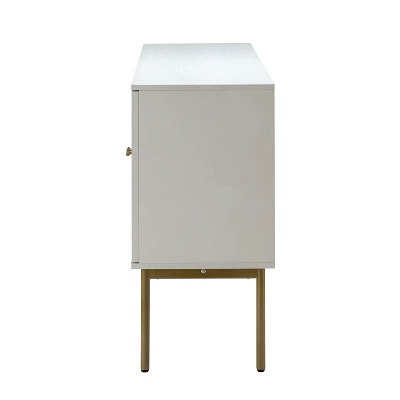 Tknow 54"Wide Storage Sideboard Cabinet With Metal Legs | KARAT HOME 4 Tknow 54"Wide Storage Sideboard Cabinet With Metal Legs | KARAT HOME - Image 2