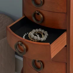 Raine Jewelry Armoire Cherry - Powell Company -Famous Furniture Store GUEST c9c2221d 07d8 437c 842b 8e90f60cc64f