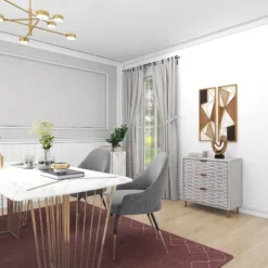 Contemporary Carved Woven Pattern 3 Drawer Wood Cabinet White - Olivia & May 33 Contemporary Carved Woven Pattern 3 Drawer Wood Cabinet White - Olivia & May -Famous Furniture Store GUEST ca1e969e 5ec6 47d8 a90d 042d063e81d7