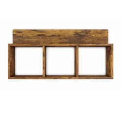 31.5" X 15.7" Rustic Floating Triple Cubby Shelf - Danya B. 16 31.5" X 15.7" Rustic Floating Triple Cubby Shelf - Danya B. -Famous Furniture Store GUEST ca938717 af5e 47e2 ae2e d064cd2bab90