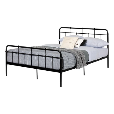 Queen Holland Metal Platform Bed With Headboard Black - South Shore 7 Queen Holland Metal Platform Bed With Headboard Black - South Shore - Image 5