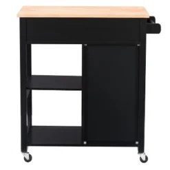Sage Wood Kitchen Cart With Cupboard Black - CorLiving 16 Sage Wood Kitchen Cart With Cupboard Black - CorLiving -Famous Furniture Store GUEST cb9aa259 3765 4d18 a4e7 7b151f471c81