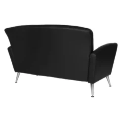 Loveseat With Chrome Legs Dillon Bonded Leather - OSP Home Furnishings -Famous Furniture Store GUEST cc61e6d0 8a4e 46dc a49d 992d1db7d857