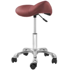 Saloniture Ergonomic Saddle Stool - Adjustable Hydraulic Seat, Rolling Salon Chair With Swivel Wheels -Famous Furniture Store GUEST cc696932 e294 4356 9b4d fd26b09d7538