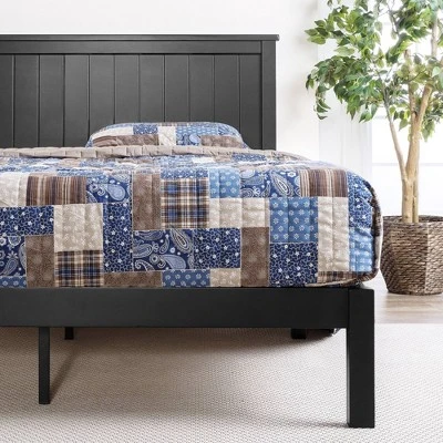Santiago Wood Platform Bed Frame Black - Zinus 4 Santiago Wood Platform Bed Frame Black - Zinus - Image 2