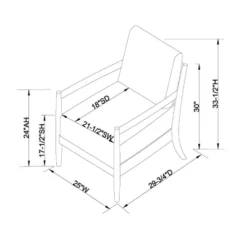 Park Valley Ladder Back Wood Arm Accent Chair - Threshold™ Designed With Studio McGee -Famous Furniture Store GUEST ce32bc3c bd47 42a8 bac8 4fae9f0aa812