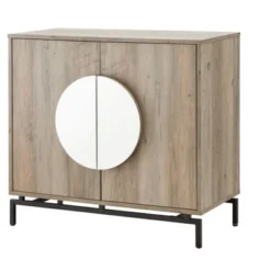 Home Source Cement Console Bar Cabinet With Half Moon Handles -Famous Furniture Store GUEST ce54d9dd af23 421c 9f42 266a20d0fc6f