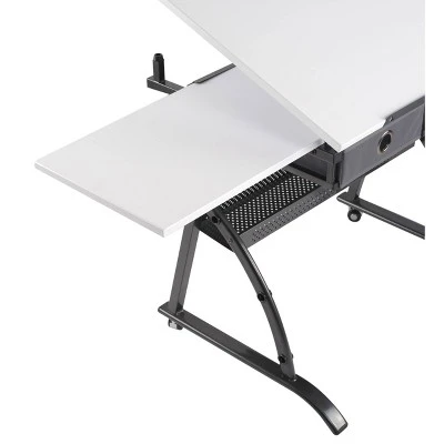 Core Drawing Table And Stool Set Charcoal Black/White - Studio Designs 15 Core Drawing Table And Stool Set Charcoal Black/White - Studio Designs - Image 13