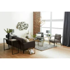 Contemporary Glam Metal Bar Cart - Olivia & May -Famous Furniture Store GUEST cf1f349c 5515 45cd 9cc8 e3363584d6e2