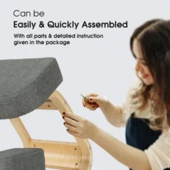 Costway Ergonomic Kneeling Chair Rocking Stool Upright Posture Office Furniture Grey 15 Costway Ergonomic Kneeling Chair Rocking Stool Upright Posture Office Furniture Grey -Famous Furniture Store GUEST cf512f5b 1062 4cb2 94b9 ff5f86ebb37e