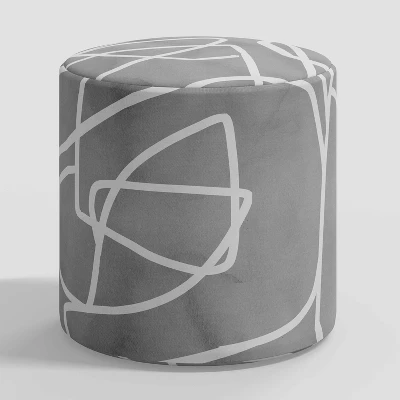 Round Thalia Ottoman In Patterns - Skyline Furniture 7 Round Thalia Ottoman In Patterns - Skyline Furniture - Image 5