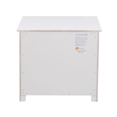 Galen 1-Drawer Transitional Wood Nightstand In White - Lexicon 6 Galen 1-Drawer Transitional Wood Nightstand In White - Lexicon - Image 4